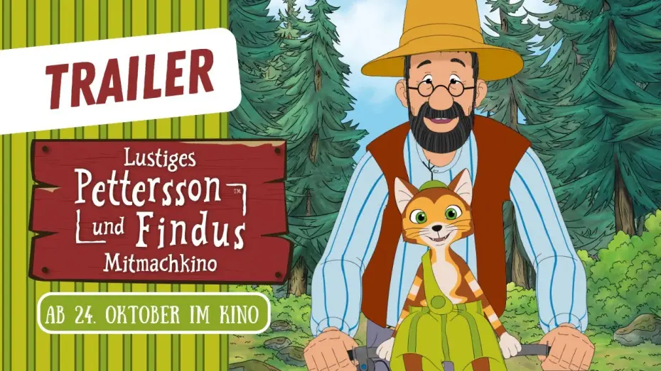 Відео до фільму Lustiges Pettersson und Findus Mitmachkino | Pettersson und Findus - Das lustige Mitmachkino im Oktober (OFFIZIELLER TRAILER)