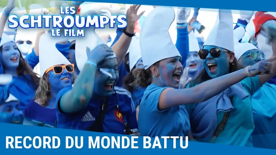 Відео до фільму Смурфи | Record du monde battu