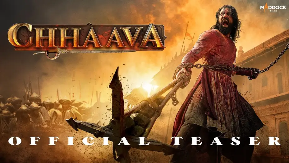 Відео до фільму Тінь | Chhaava Teaser | Vicky Kaushal | Rashmika M | Akshaye K | Dinesh V | Laxman U | 6th Dec 2024