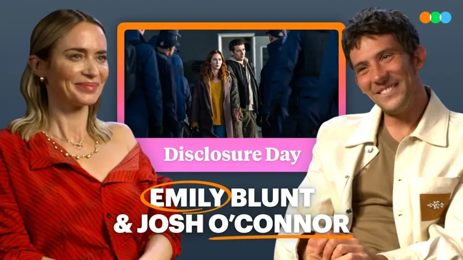 Відео до фільму День істини | Emily Blunt and Josh O'Connor Talk Spielberg, Disclosure Day and Colin Firth