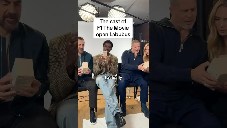 Відео до фільму F1: Фільм | The cast and their Labubus are revved up to see the movie in theaters June 27
