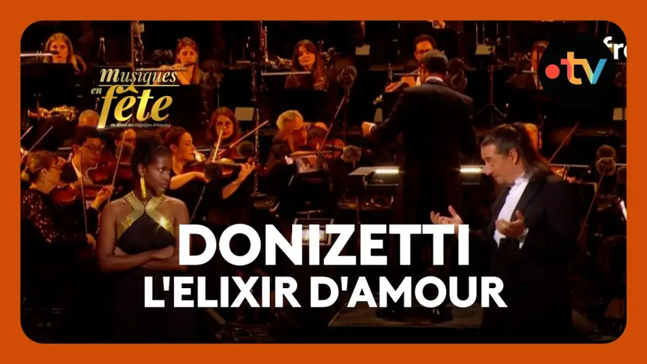 Відео до фільму Musiques en f&ecirc;te des Chor&eacute;gies d'Orange | Donizetti - L'Elixir d'amour, "Bella Adina" avec Mariam Battistelli et J&eacute;r&ocirc;me Boutillier