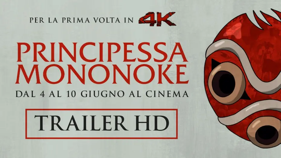 Відео до фільму Принцеса Мононоке | PRINCIPESSA MONONOKE | Evento 4-10 giugno al cinema per la prima volta in 4K e con nuovo doppiaggio