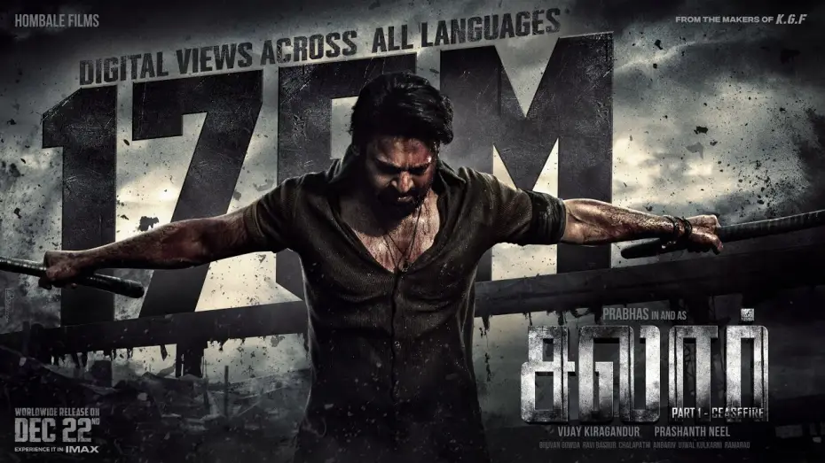 Відео до фільму సలార్: పార్ట్‌ 1 – సీజ్‌ఫైర్‌ — Salaar Tamil Trailer | Prabhas | Prashanth Neel | Prithviraj|Shruthi|Hombale Films|Vijay Kiragandur
