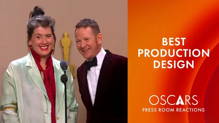 Відео до фільму Бідолашні створіння | Best Production Design | 'Poor Things' | Oscars 2024 Press Room Speech