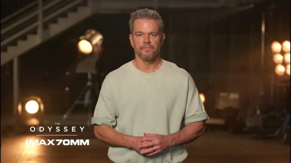 Відео до фільму Одіссея — Matt Damon on IMAX 70MM