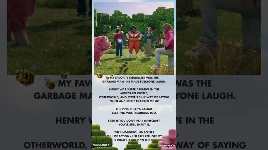 Відео до фільму Майнкрафт | A Minecraft Movie: A 9-Year-Old Fan's Review