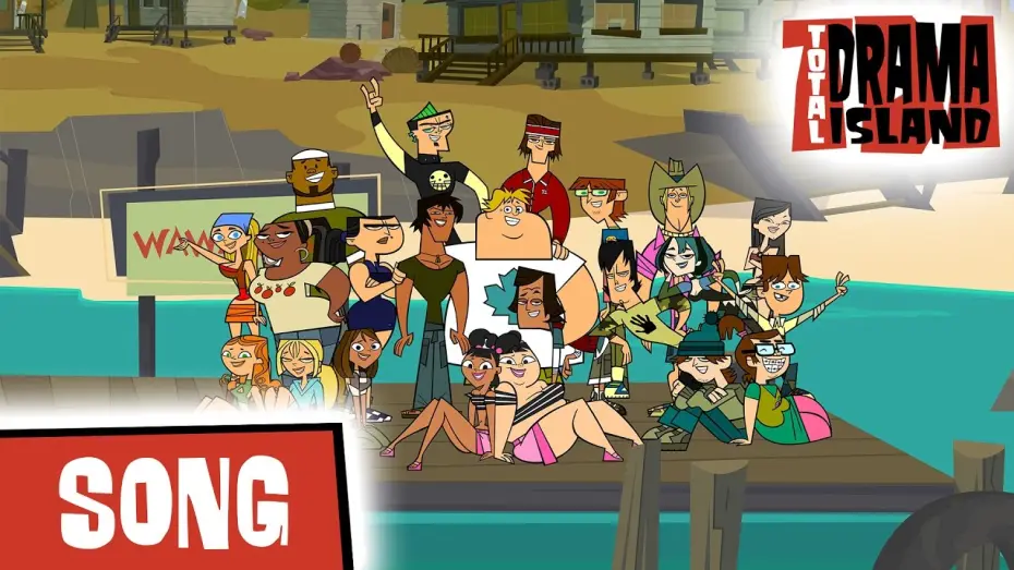Відео до серіалу Острів відчайдушних героїв — TOTAL DRAMA ISLAND: 🎶 Opening Theme Song 🎶 (S1)