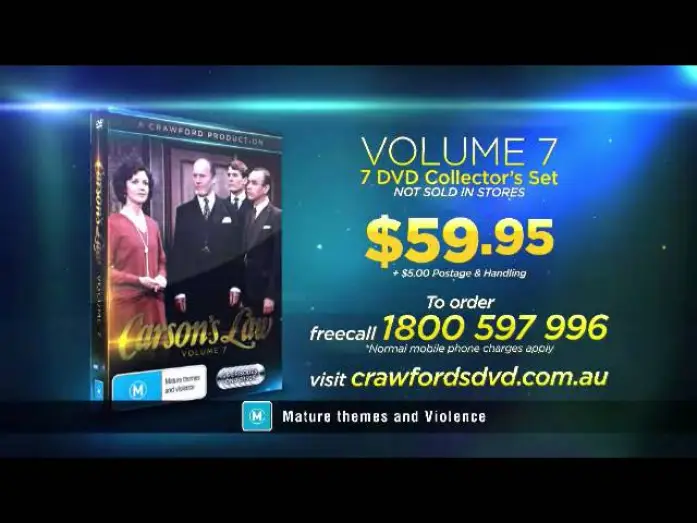 Відео до серіалу Carson's Law — Сезон 2 — Carson's Law Volume 7