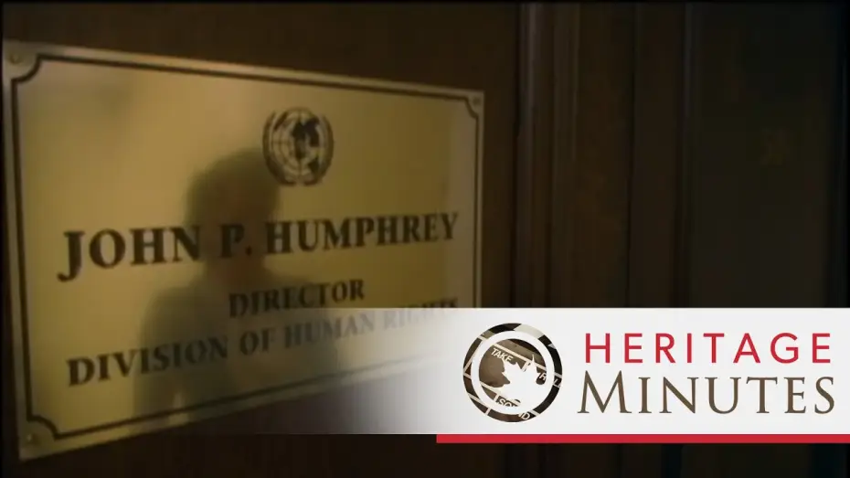 Відео до серіалу Heritage Minutes — Heritage Minutes: John Humphrey