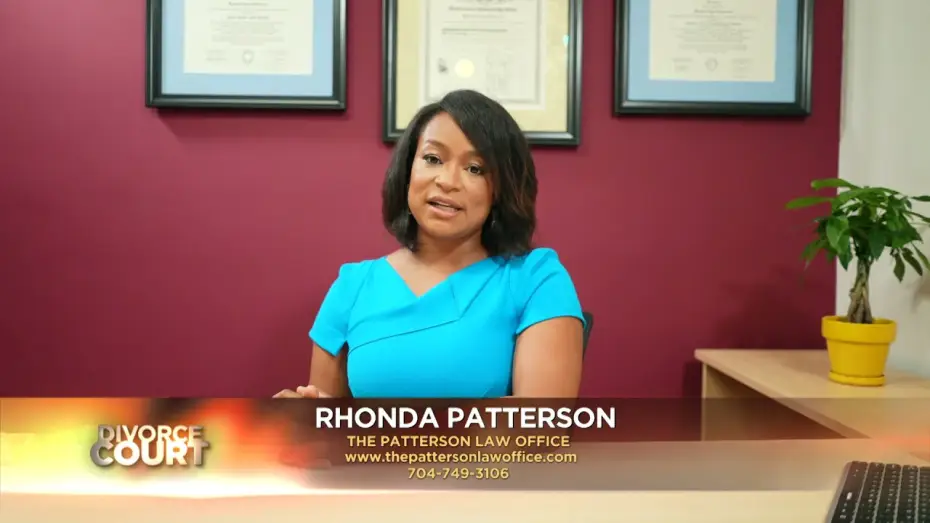Відео до серіалу Суд з розлучення — ASK A LAWYER: Rhonda Patterson "Alimony"