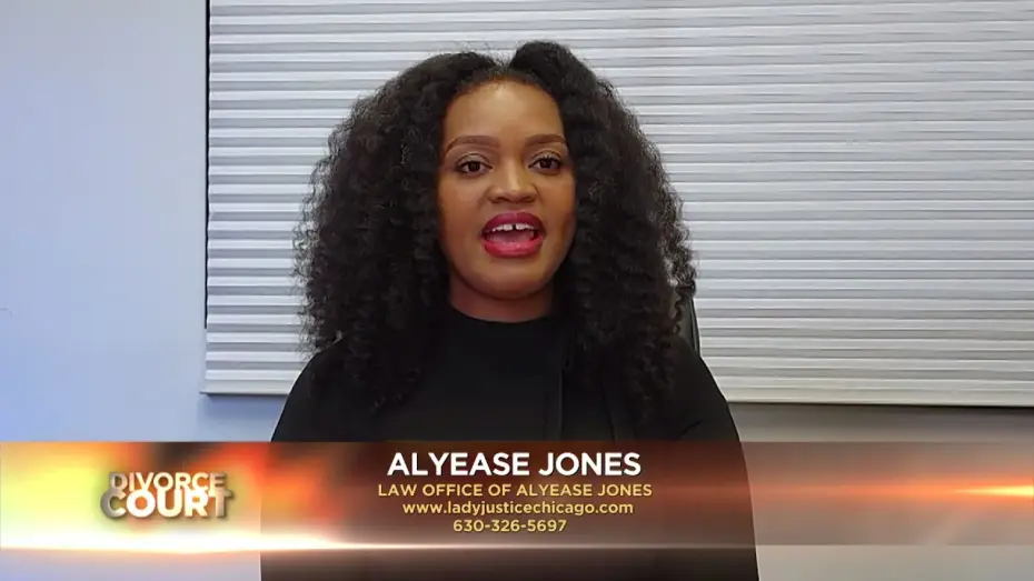Відео до серіалу Суд з розлучення — ASK A LAWYER: Alyease Jones "Red Flags Before Marriage"