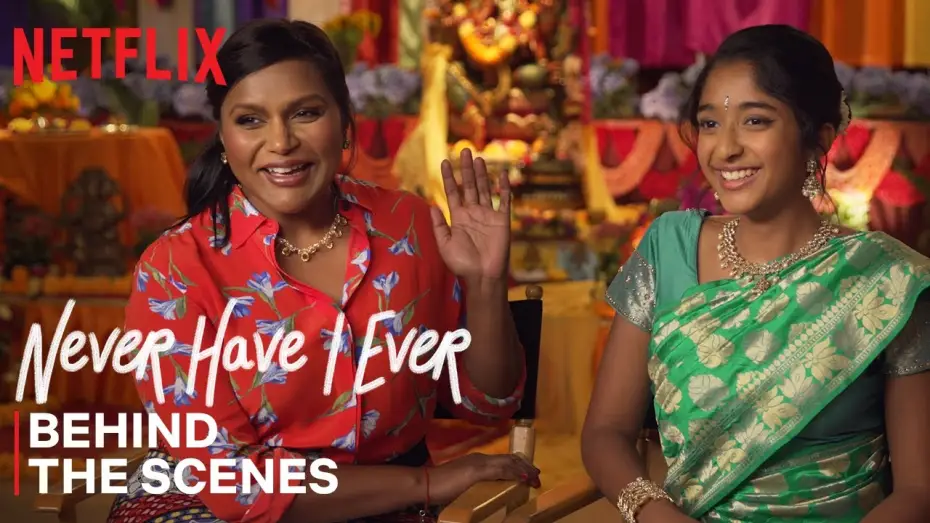 Відео до серіалу Я ніколи не... — Never Have I Ever | Mindy Kaling & Maitreyi Ramakrishnan Celebrate Ganesh Puja Episode | Netflix