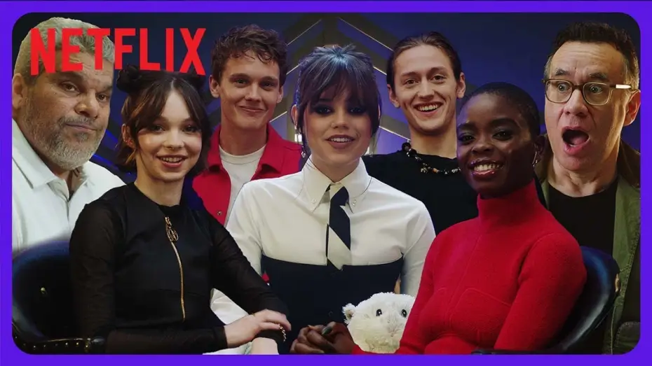 Відео до серіалу Венздей — The Cast of Wednesday Describes The Show In 15 Seconds