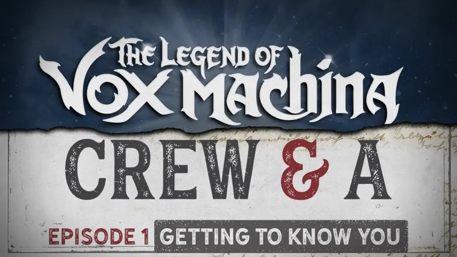 Видео к сериалу Легенда про Vox Machina — Crew & A Episode 1: Getting to Know You