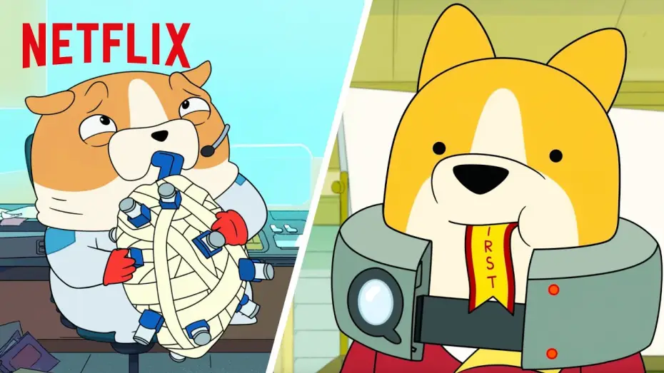 Відео до серіалу Чотирилапі астронавти — Top Hilarious Dogs in Space Moments Mashup | Netflix Futures