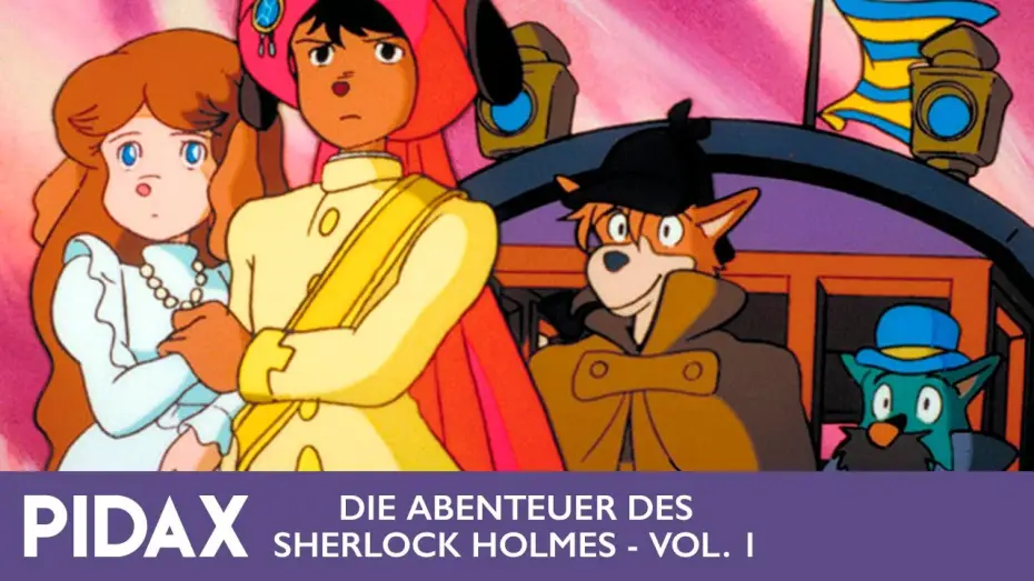 Відео до серіалу Шерлок Гаунд — Pidax - Die Abenteuer des Sherlock Holmes, Vol. 1 (1984/5, Hayao Miyazaki)