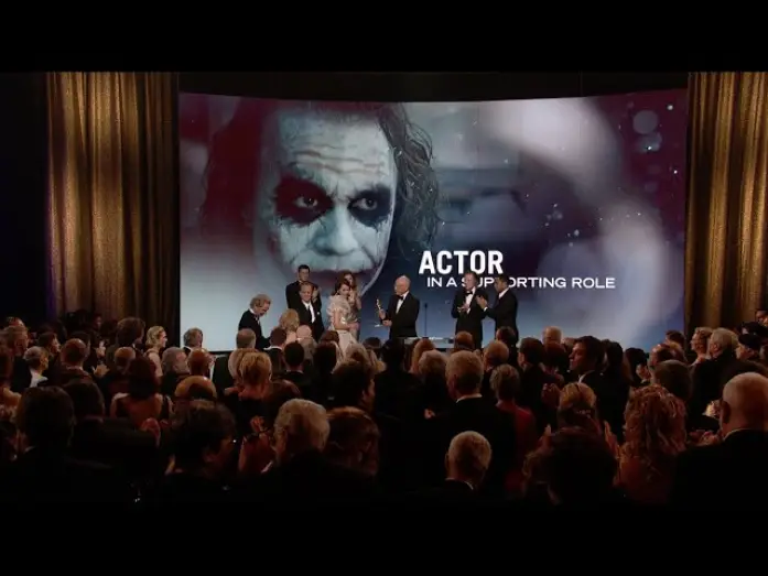 Видео к сериалу Оскар — Heath Ledger Wins Best Supporting Actor for the Joker in 'The Dark Knight' | 81st Oscars (2009)