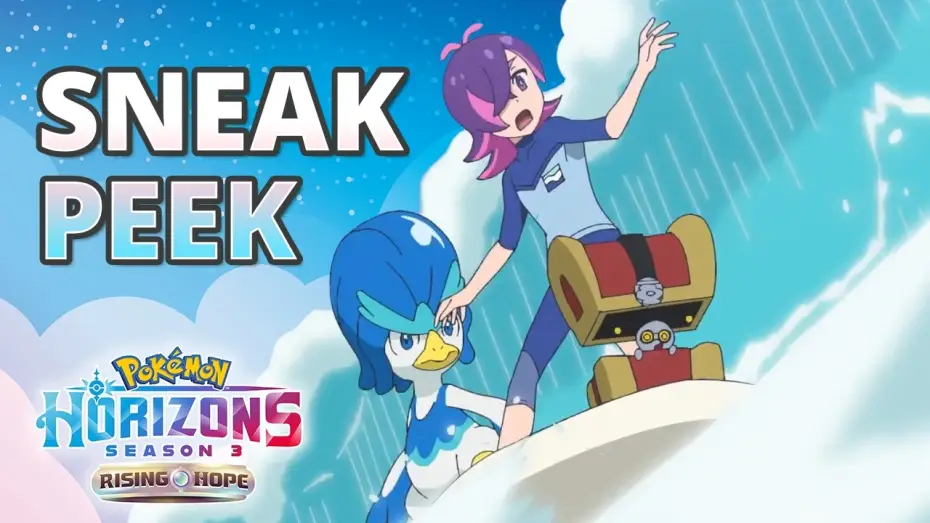 Видео к сериалу Горизонти Покемонів: Дебют Ліко та Роя — Surf’s up, Dot! - Pokémon Horizons: Season 3—Rising Hope Part 2 Sneak Peek