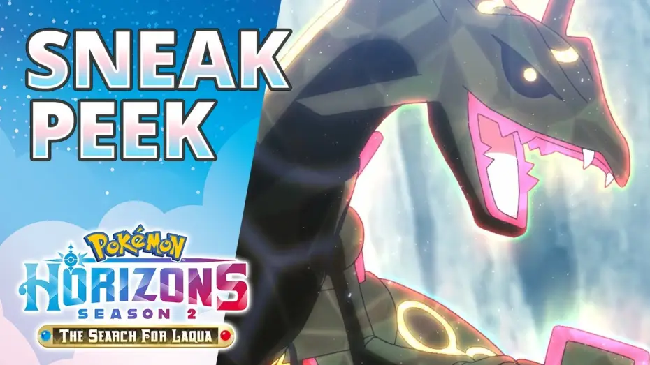 Видео к сериалу Горизонти Покемонів: Дебют Ліко та Роя — The Rising Volt Tacklers vs. Black Rayquaza - Pokémon Horizons: Season 2 Sneak Peek