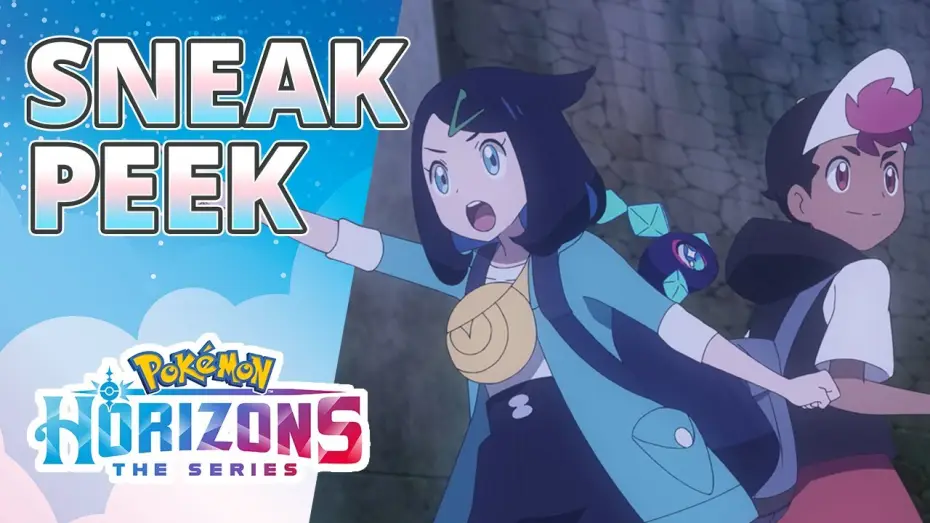 Видео к сериалу Горизонти Покемонів: Дебют Ліко та Роя — A Fierce Double Battle at the Ancient Castle! - Pokémon Horizons: The Series Sneak Peek