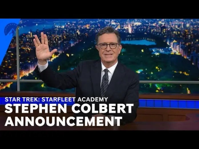 Відео до серіалу Зоряний шлях: Академія Зоряного флоту — Stephen Colbert Announcement