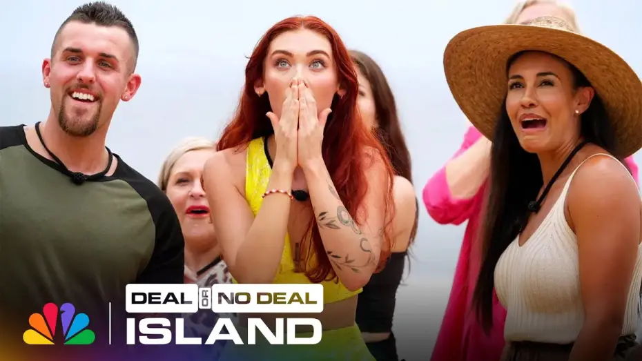 Відео до серіалу Deal or No Deal Island — The Banker Drops the First Briefcases | Deal or No Deal Island | Sneak Peek | NBC