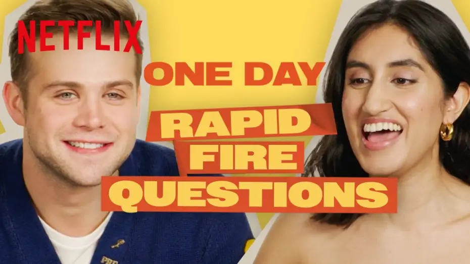 Відео до серіалу Один день — Ambika Mod and Leo Woodall Answer Rapid(-ish) Fire Questions