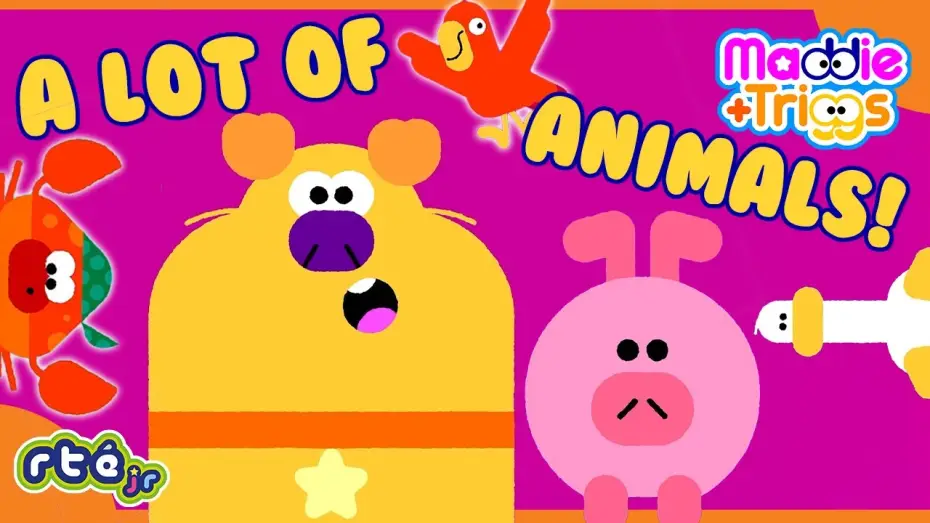 Відео до серіалу Maddie + Triggs — 🐒🐷🦅🐶 Fun Animal Takeover 🐶🦅🐷🐒 | Maddie + Triggs 👧🐶 | 🎵 Animal-tastic Tunes 🎵 | @RTÉjrOfficial