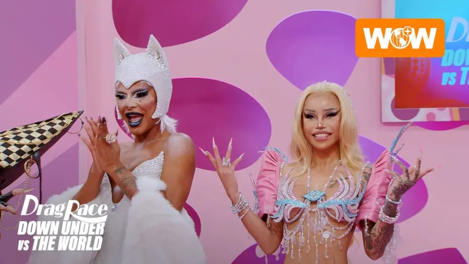 Відео до серіалу Drag Race Down Under проти світу — Drag Race Down Under vs The World | First 15 Minutes SNEAK PEEK | WOW Presents Plus
