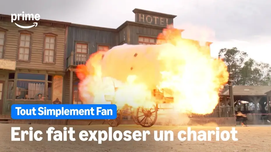Відео до серіалу Просто фанат — ERIC JUDOR FAIT EXPLOSER UN CHARIOT PENDANT UN TOURNAGE - TOUT SIMPLEMENT FAN | Prime Video