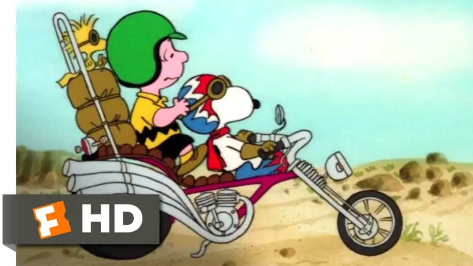 Відео до серіалу Peanuts — Race for Your Life, Charlie Brown! (1977) - Snoopy's Motorcycle Ride (1/10) | Movieclips