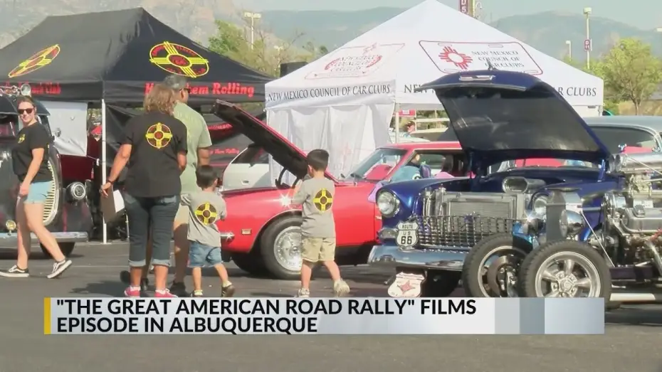 Відео до серіалу The Great American Road Rally: Celebrity Edition — 'Great American Road Rally' films episode in Albuquerque