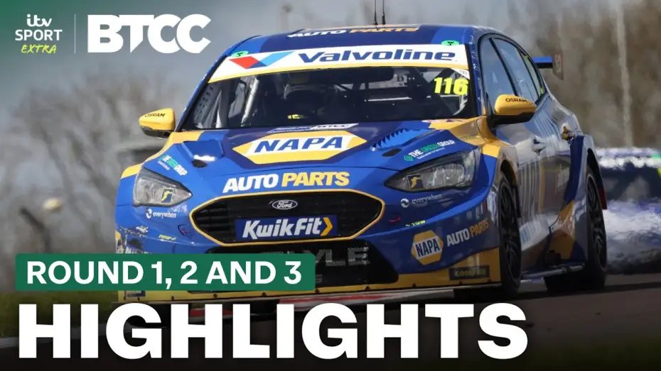 Відео до серіалу British Touring Car Championship Highlights — RACE HIGHLIGHTS: Rd 1,2 & 3 @ Donington Park | ITV Sport x BTCC 2026