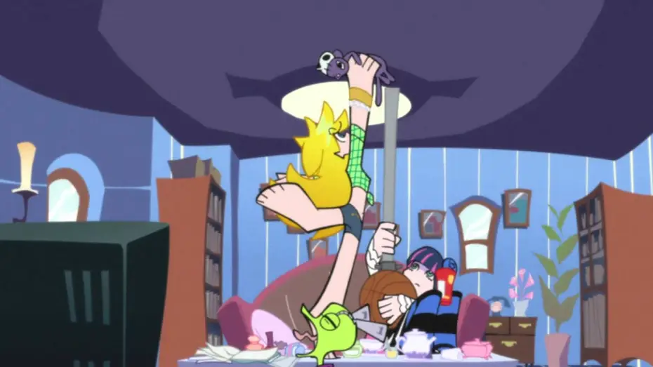 Відео до серіалу Трусяшка та Панчошка разом з Паском — Panty and Stocking OFFICIAL Clip - Get a Pole