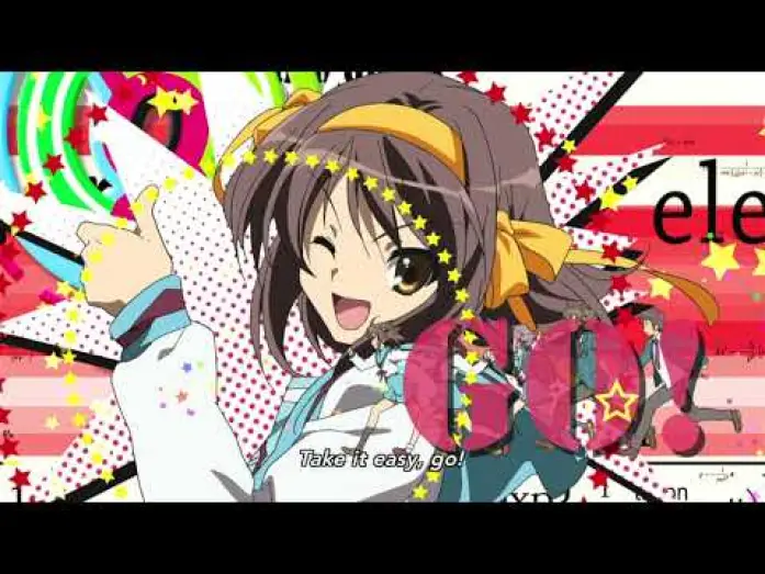 Відео до серіалу Меланхолія Харухі Судзумії  — Opening 2 | Super Driver - Aya Hirano [Subtitled]