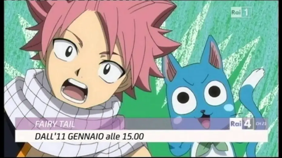 Відео до серіалу Хвіст Феї — Rai 4 - Promo anime "Fairy Tail" - Dall'11 Gennaio 2016 (HD720/50p)
