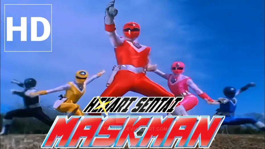 Відео до серіалу 光戦隊マスクマン — Hikari Sentai Maskman Henshin and Roll Call (HD - 60fps)
