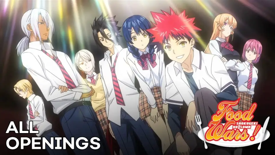 Відео до серіалу Кулінарні поєдинки Соми — All Food Wars! Openings