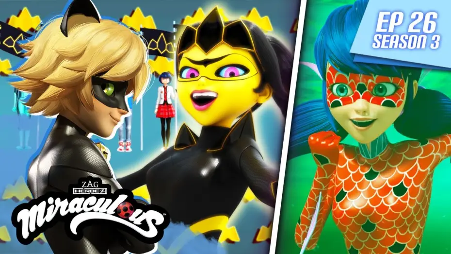 Відео до серіалу Леді Баґ та Супер-Кіт — MIRACULOUS | 🐞 MIRACLE QUEEN (The Battle of the Miraculous) 🐾 | FULL EPISODE ▶️ Season 3 Episode 26