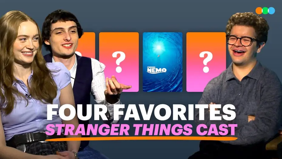 Видео к сериалу Дивні дива — Four Favorites with Sadie Sink, Gaten Matarazzo and Finn Wolfhard