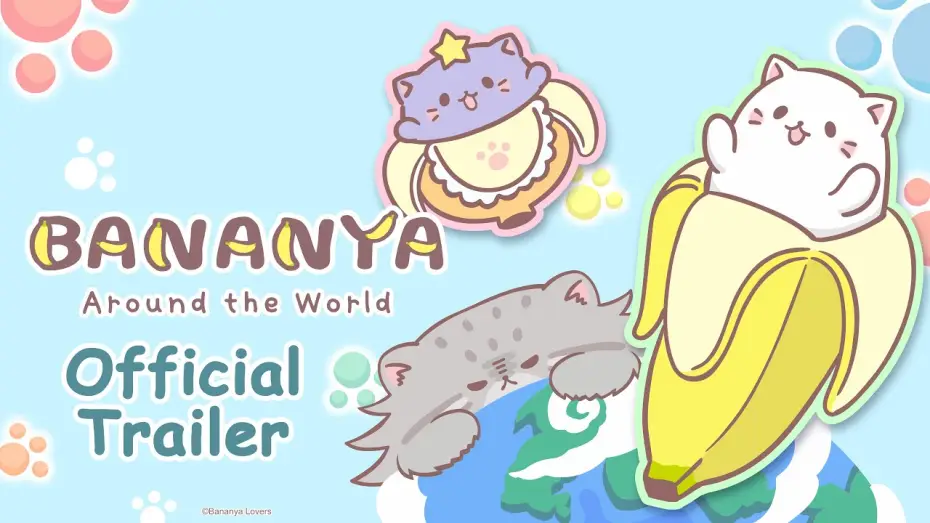 Відео до серіалу Бананько — Bananya Around the World Official Trailer [English Sub]