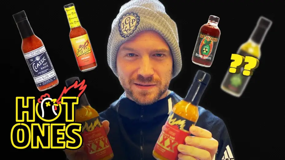 Відео до серіалу Гарячі крильця — Sean Evans Reveals the Season 12 Hot Sauce Lineup | Hot Ones