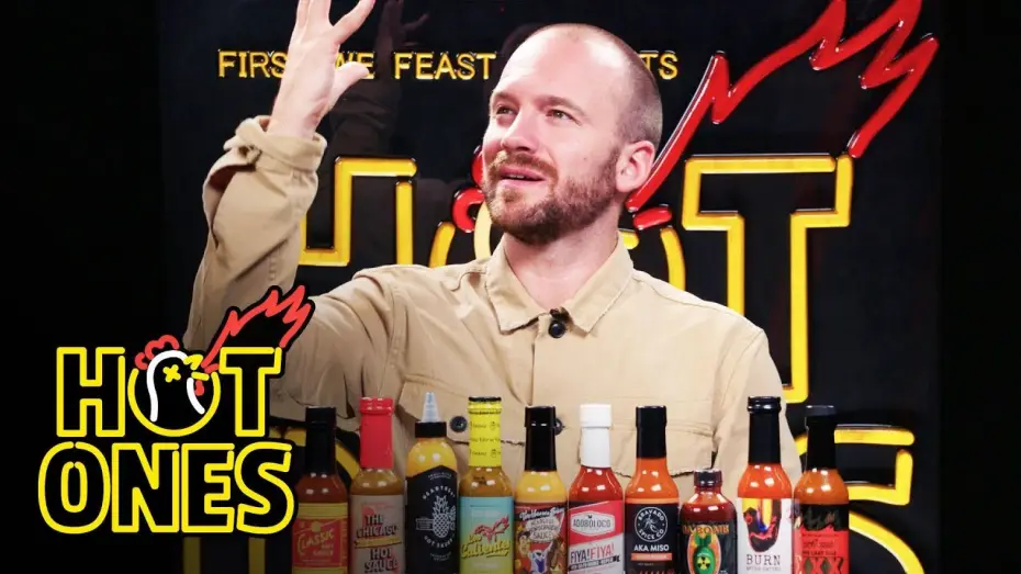 Відео до серіалу Гарячі крильця — Sean Evans Reveals the Season 10 Hot Sauce Lineup | Hot Ones