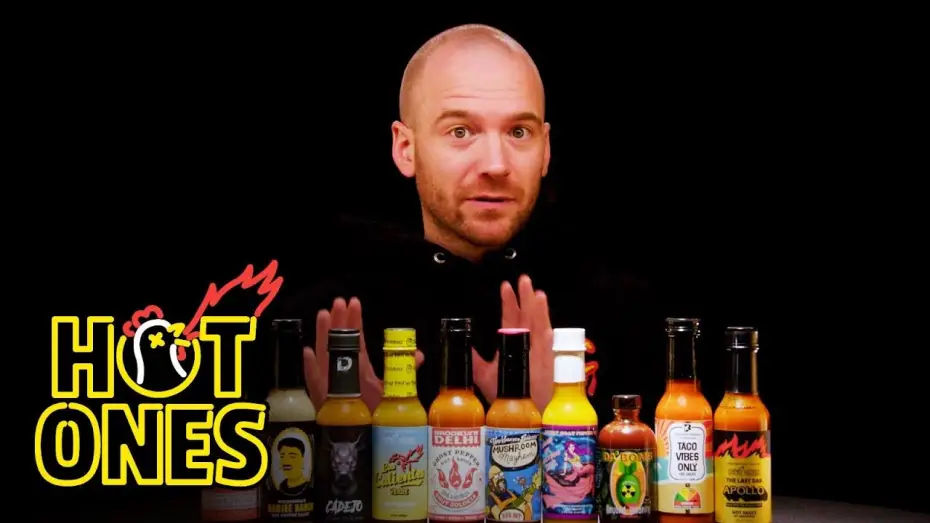 Відео до серіалу Гарячі крильця — Sean Evans Reveals the Season 20 Hot Sauce Lineup | Hot Ones