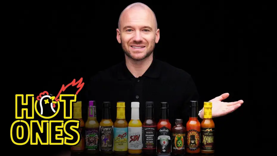 Відео до серіалу Гарячі крильця — Sean Evans Reveals the Season 23 Hot Sauce Lineup | Hot Ones