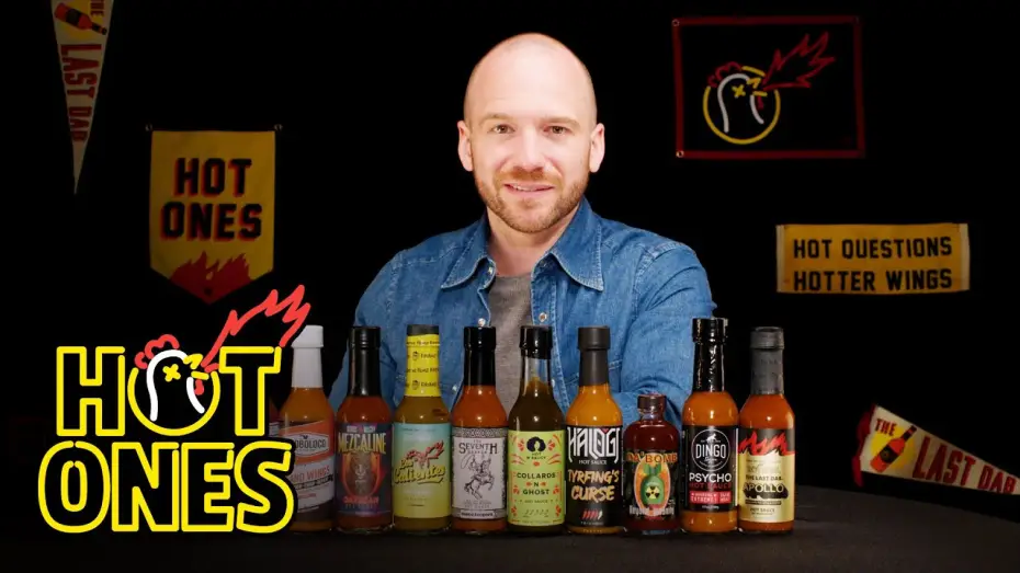 Відео до серіалу Гарячі крильця — Sean Evans Reveals the Season 18 Hot Sauce Lineup | Hot Ones