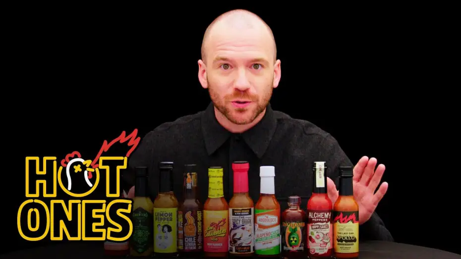 Відео до серіалу Гарячі крильця — Sean Evans Reveals the Season 21 Hot Sauce Lineup | Hot Ones