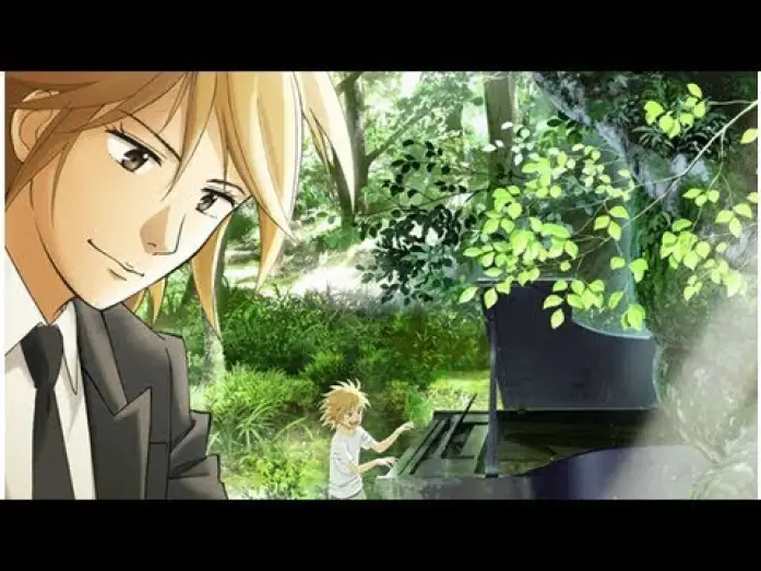 Видео к сериалу Лісовий рояль — Young Man Makes Beautiful Music in "Piano no Mori" TV Anime Trailer