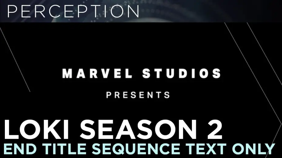 Відео до серіалу Loki — Main On End Credits Title Sequence Text Only